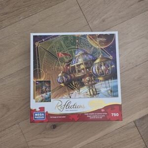 MEGA PUZZLES | NWT Reflections 750-Piece Steampunk Airship Puzzle